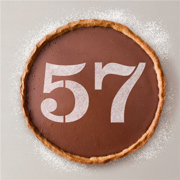 Cake stencil Algon Number 7 36 Units