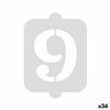 Cake stencil Algon Number 9 36 Units