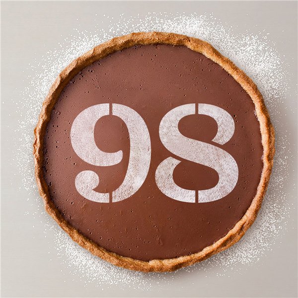 Cake stencil Algon Number 9 36 Units