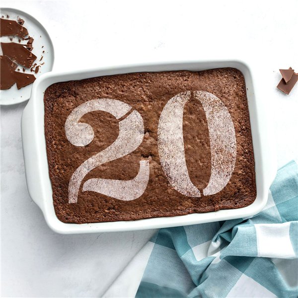 Cake stencil Algon Number 0 36 Units