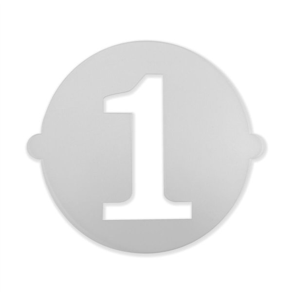 Cake stencil Algon Number 1 36 Units