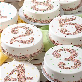 Cake stencil Algon Number 3 36 Units