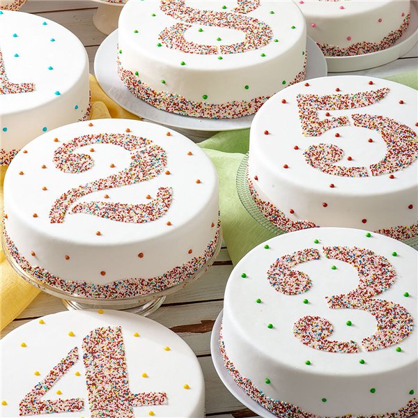 Cake stencil Algon Number 3 36 Units