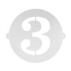 Cake stencil Algon Number 3 36 Units