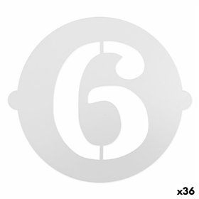 Cake stencil Algon Number 6 36 Units