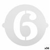 Cake stencil Algon Number 6 36 Units