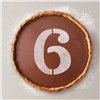 Cake stencil Algon Number 6 36 Units