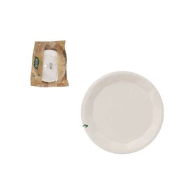 Plate set Algon White 22 cm 25 Pieces (18 Units)