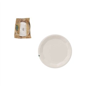 Plate set Algon White 17 cm 10 Pieces (24 Units)