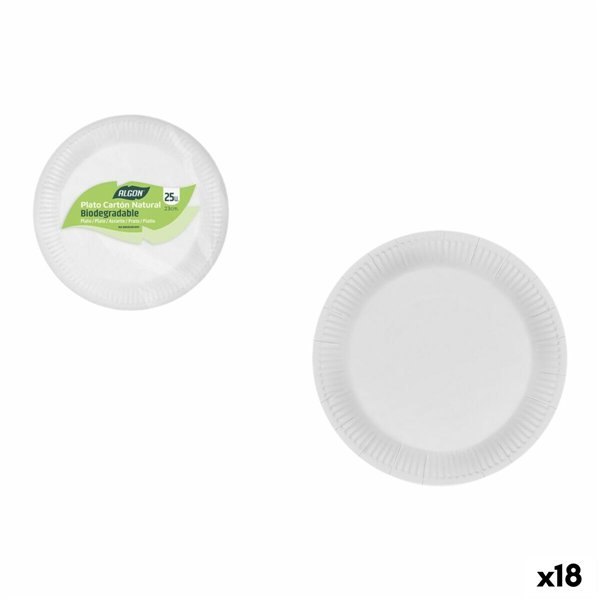 Plate set Algon 23 cm 25 Pieces (18 Units)
