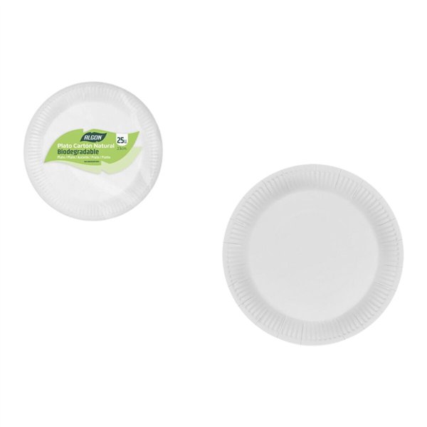 Plate set Algon 23 cm 25 Pieces (18 Units)