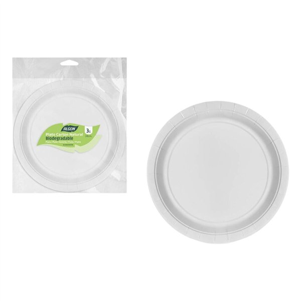 Plate set Algon 28 cm 3 Pieces (24 Units)