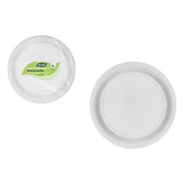 Plate set Algon 28 cm 12 Pieces (12 Units)