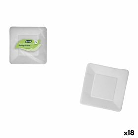 Plate set Algon 18 cm 25 Pieces (18 Units)