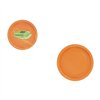 Plate set Algon Orange 20 cm 10 Pieces (24 Units)
