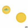 Plate set Algon Yellow 20 cm 10 Pieces (24 Units)