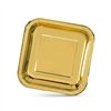 Plate set Algon Golden 23 cm 10 Pieces (18 Units)