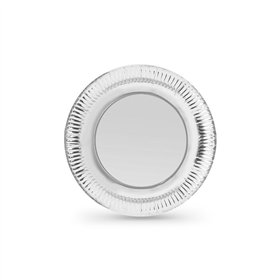 Plate set Algon Silver 18 cm 12 Pieces (18 Units)