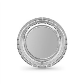 Plate set Algon Silver 20 cm 10 Pieces (18 Units)
