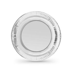 Plate set Algon Silver 23 cm 10 Pieces (18 Units)