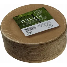 Ekologiczne Talerze papierowe kraft 15 cm 100 szt.