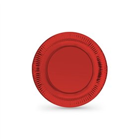 Plate set Algon Red 18 cm 12 Pieces (18 Units)