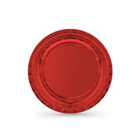 Plate set Algon Red 20 cm 10 Pieces (18 Units)