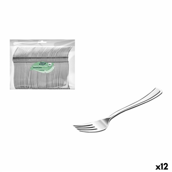 Fork Set Algon 18,5 cm 50 Pieces (12 Units)