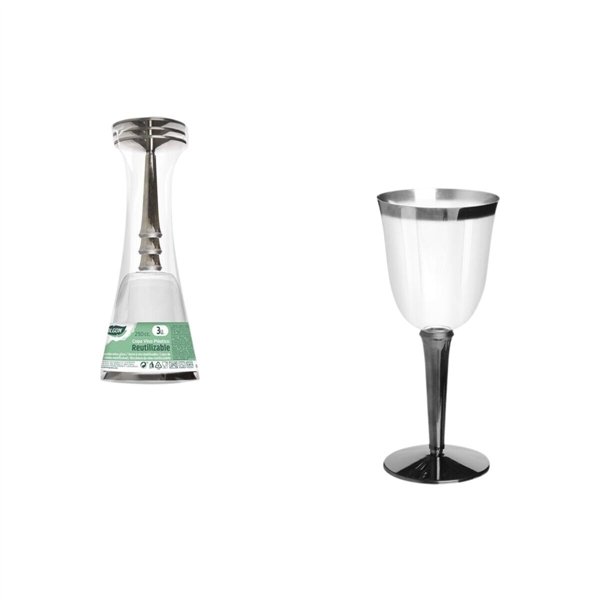 Wine glass Algon 3 Pieces (12 Units)