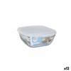 Lunch box Duralex White Transparent 610 ml (12 Units)