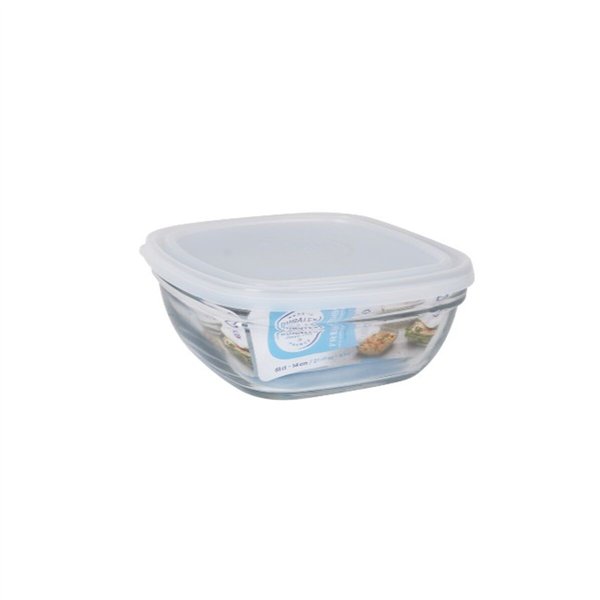 Lunch box Duralex White Transparent 610 ml (12 Units)