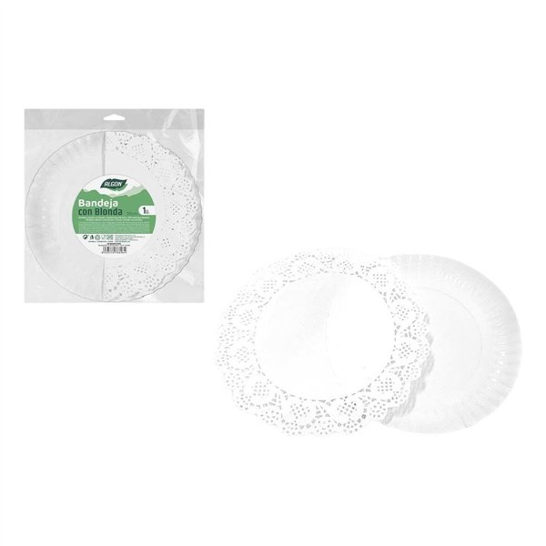 Snack tray Algon Circular 30 cm (30 Units)