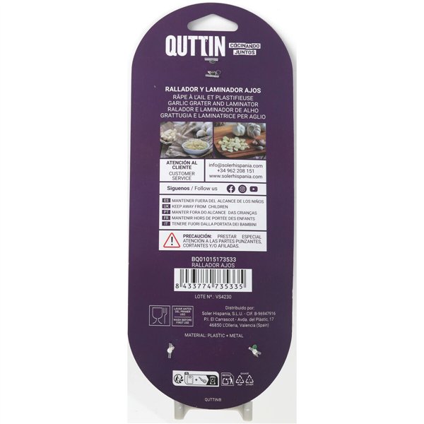 Grater Quttin 23 x 5 x 4 cm (24 Units)