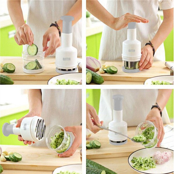 Vegetable Cutter Quttin 8 x 8 x 22 cm (12 Units)