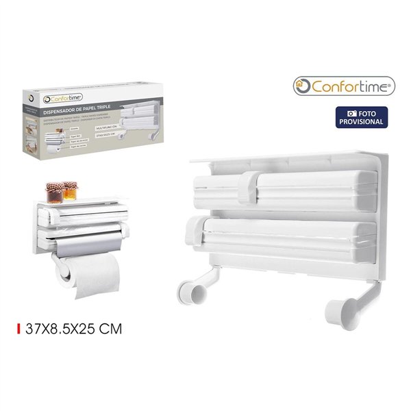 Kitchen Paper Holder Confortime 37 x 8,5 x 25 cm (6 Units)