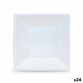 Plate set Algon Plastic 18 cm 6 Pieces (24 Units)