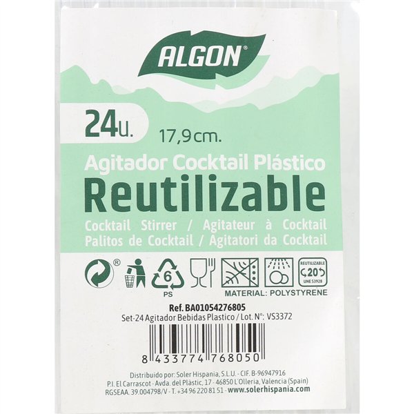 Drinks Shaker Algon 17,9 cm (24 Units)