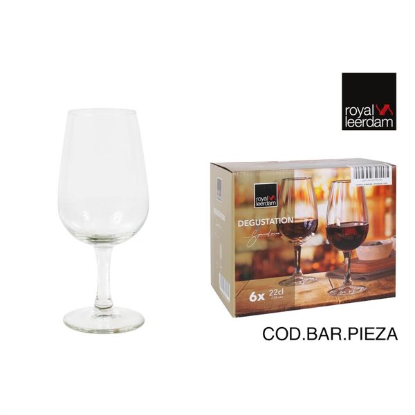 Wine glass set Royal Leerdam Degustation 22 cl (6 Units)