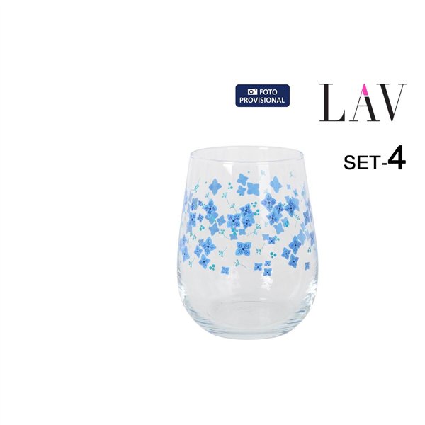 Set of glasses LAV GAIA 4 Pieces (6 Units)