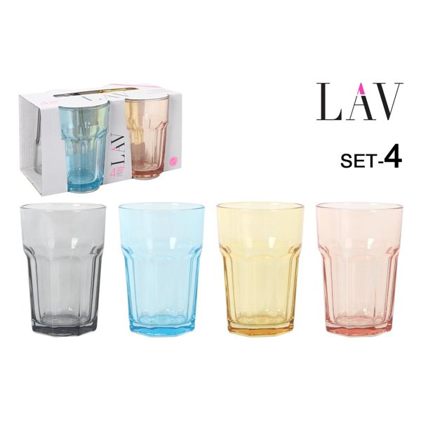 Set of glasses LAV ARAS 4 Pieces (6 Units)