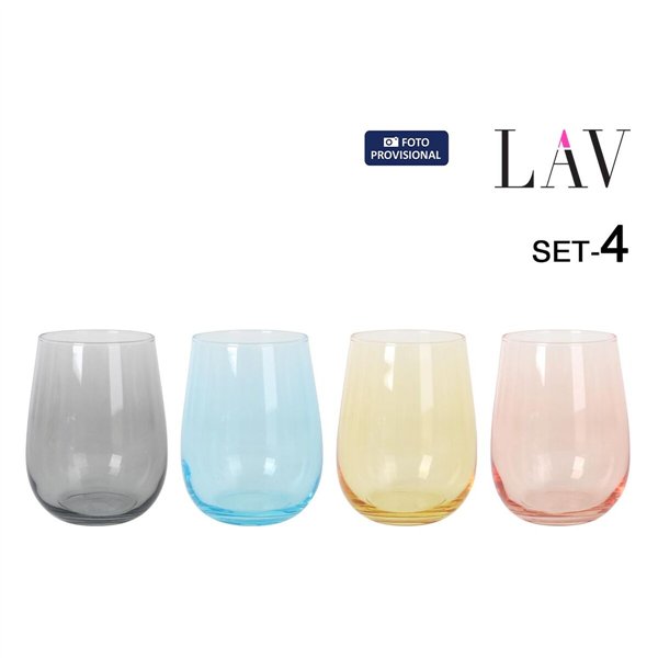 Set of glasses LAV GAIA 4 Pieces (6 Units)