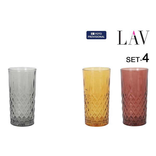 Set of glasses LAV ODIN 4 Pieces (6 Units)