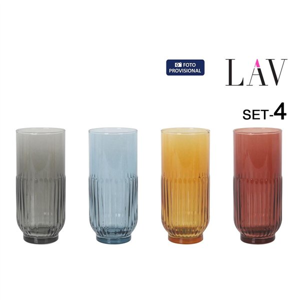 Set of glasses LAV TOKYO 4 Pieces (6 Units)