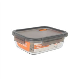 Hermetic Lunch Box MasterChef Grey Transparent Rectangular 1,04 L (6 Units)