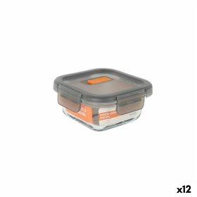 Hermetic Lunch Box MasterChef Grey Transparent Squared 310 ml (12 Units)
