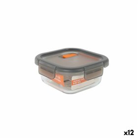 Hermetic Lunch Box MasterChef Grey Transparent Squared 530 ml (12 Units)