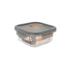 Hermetic Lunch Box MasterChef Grey Transparent Squared 800 ml (6 Units)