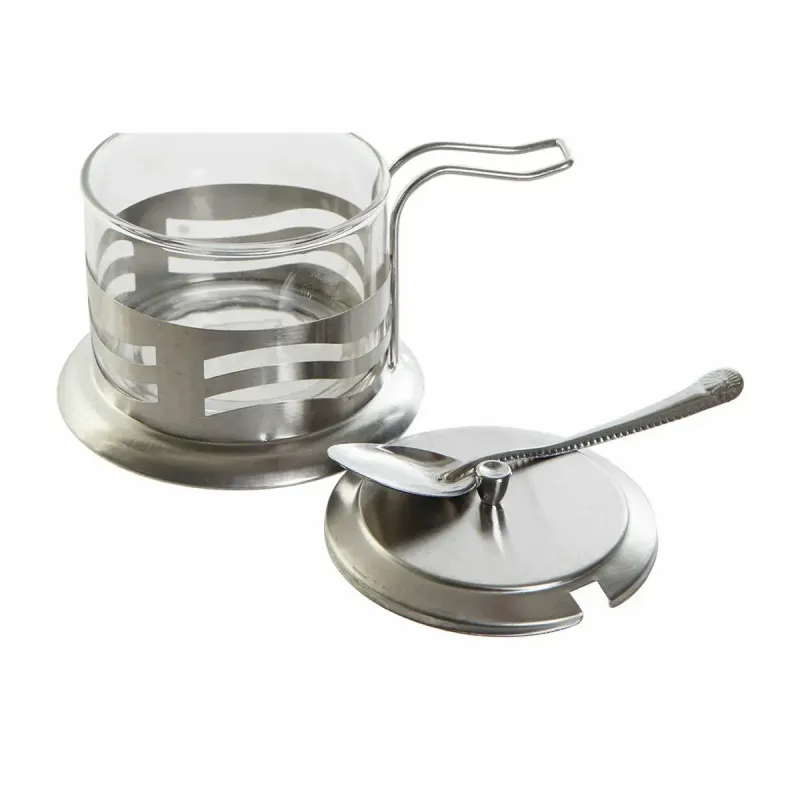 Hermetic Lunch Box MasterChef Grey Transparent Circular 640 ml (6 Units)