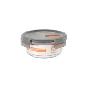 Hermetic Lunch Box MasterChef Grey Transparent Circular 640 ml (6 Units)