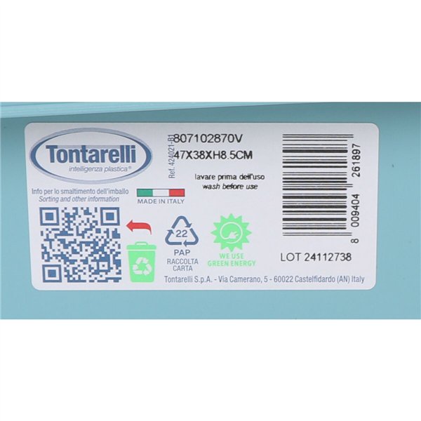 Draining Rack for Kitchen Sink Tontarelli SCOLAP Blue 47 x 38 x 8,5 cm (12 Units)